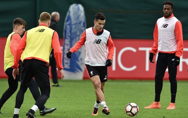 Coutinho in LFC training