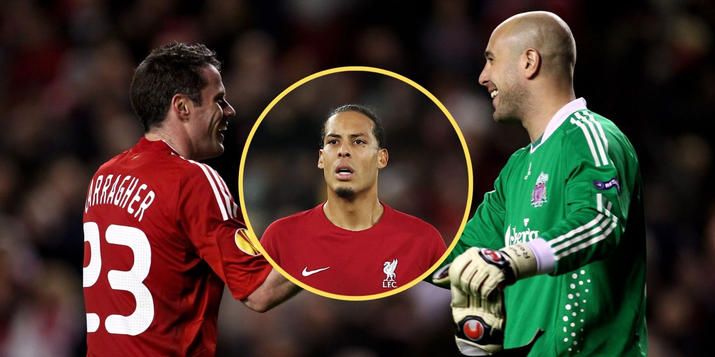 Reina, Carragher, Van Dijk