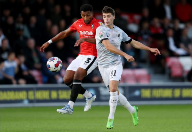 Alex Oxlade-Chamberlain and Joe Gomez helped Layton Stewart.