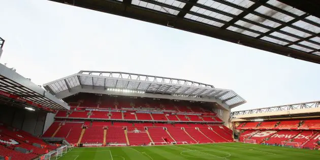 Anfield in 2016 when Jordon Ibe played for Liverpool