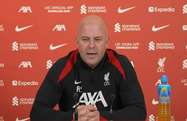 Arne Slot has shared an injury update ahead of Liverpool's clash against Man United