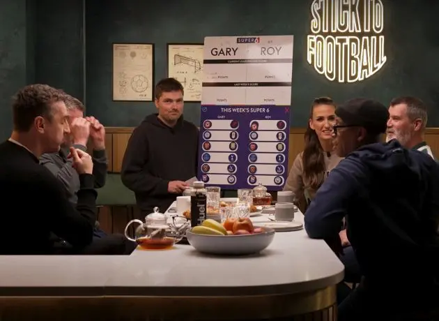 Gary Neville and Roy Keane had different predictions for Liverpool's clash against Brentford