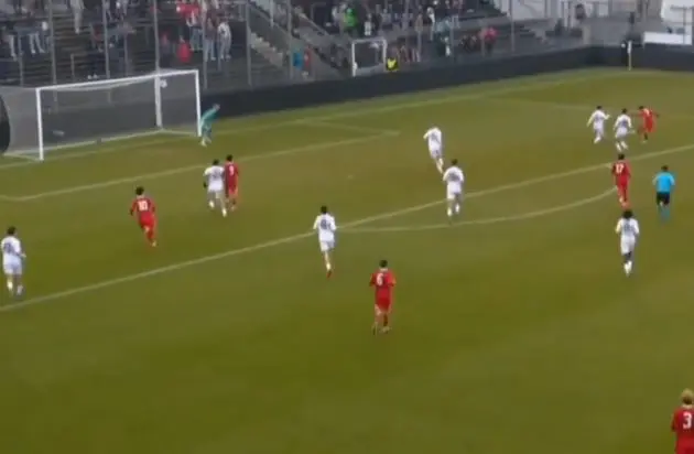 Trent Kone-Doherty scored a superb goal for Liverpool under-19s in the UEFA Youth League against Stuttgart