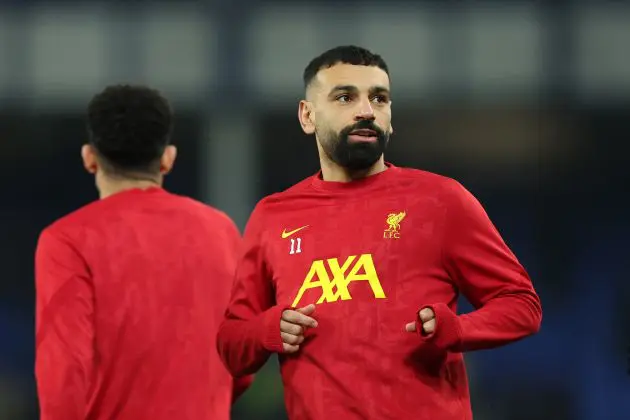 Mo Salah was bemused by an early refereeing decision in Liverpool's game against Newcastle