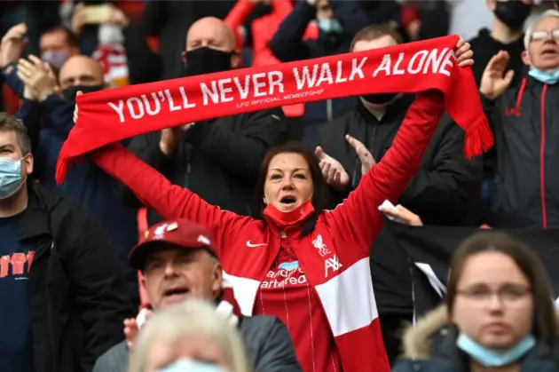 Liverpool fans sing 'You'll Never Walk Alone' before every match at Anfield