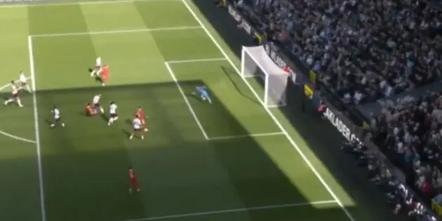 Luis Diaz scores against Fulham