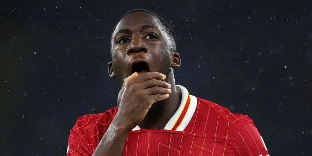 Ibou Konate during the match against Man City