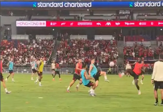 Florian Wirtz produced a sublime piece of trickery in Liverpool training