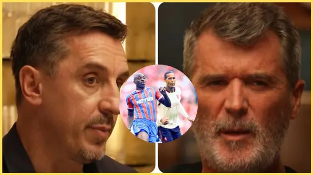 Gary Neville and Roy Keane disagreed on their predictions for Crystal Palace v Liverpool