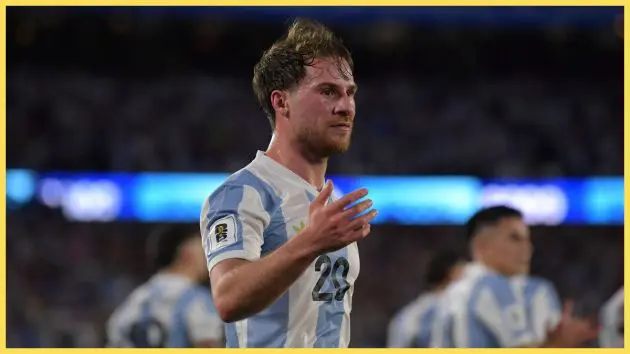 Alexis Mac Allister in action for Argentina