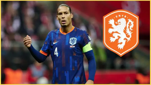 Virgil van Dijk has now captained Netherlands in a record 72 internationals