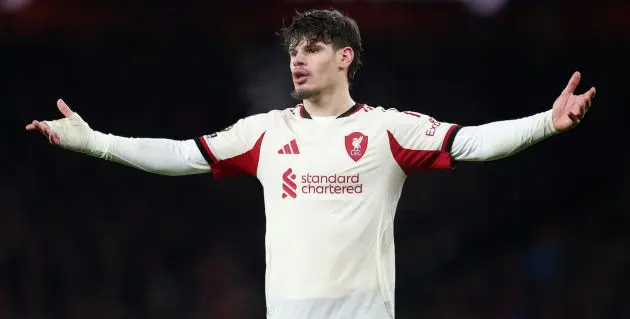 Milos Kerkez is not satisfied with his start to life at Liverpool