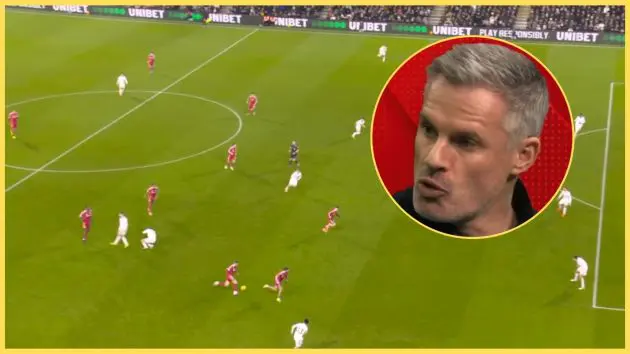 Jamie Carragher praised Conor Bradley's performance against Fulham