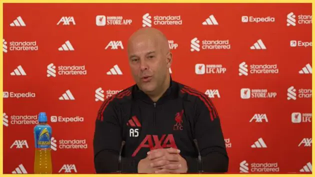 Arne Slot speaks about Jeremie Frimpong