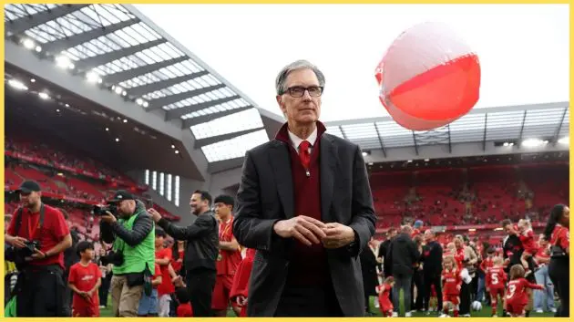 Liverpool owner John Henry pictured at Anfield on the day that the Reds were presented with the Premier League trophy
