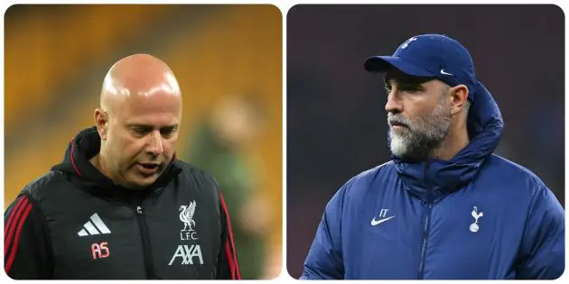 Arne Slot and Igor Tudor are both in dire need of a good result when Liverpool host Spurs at Anfield on Sunday