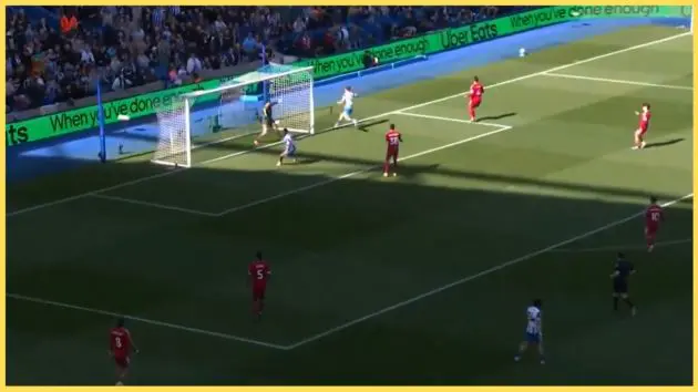 Danny Welbeck caught Liverpool napping to restore Brighton's lead