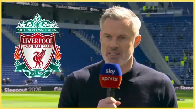 Jamie Carragher on punditry duty for Sky Sports