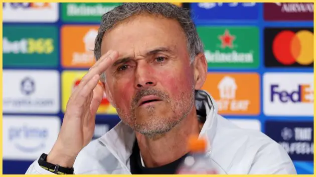 Luis Enrique is expecting 'moments of hardship' for PSG at Anfield
