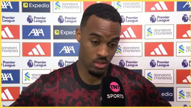 Ryan Gravenberch felt that Liverpool players didn't deserve to be booed at the end of the draw against Chelsea