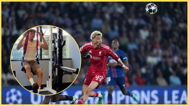 Hugo Ekitike has been put through his paces by California-based physio Berengar Buschmann