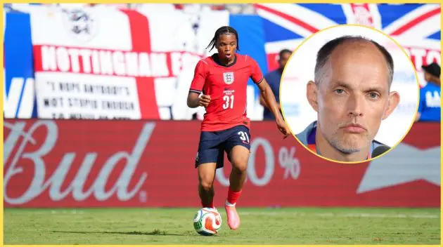 Thomas Tuchel is said to have been impressed by Rio Ngumoha's performance on his England debut in June