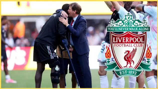 Rudi Garcia embraces Amadou Onana after Belgium's World Cup win over USA