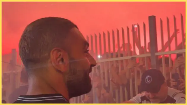 Mo Salah was greeted euphorically by fans of his new club Trabzonspor
