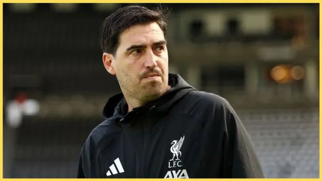 Liverpool head coach Andoni Iraola