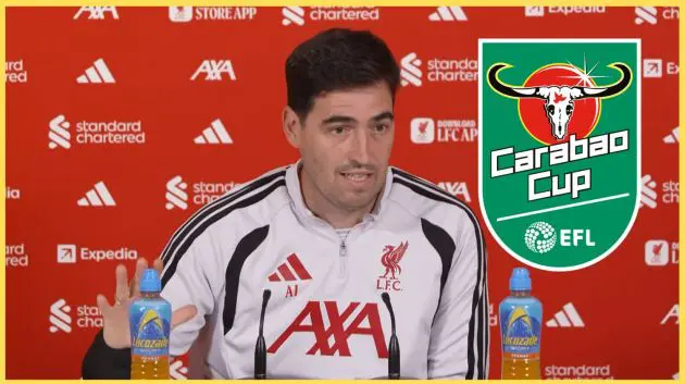 Andoni Iraola speaks to the media ahead of a Carabao Cup fixture