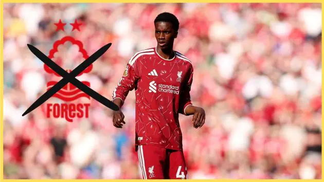 Liverpool have rejected a £30m bid from Nottingham Forest for Trey Nyoni